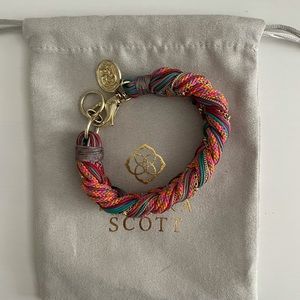 Kendra Scot Masie Threaded Bracelet in Red/Pink Mix